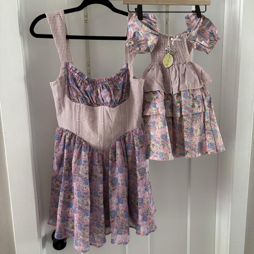 Mama And Me Matching For Love And Lemons Dresses Little Lemons 2T & Small Breana